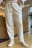 Anine Soft Touch Patch Jogger Washed Stone 